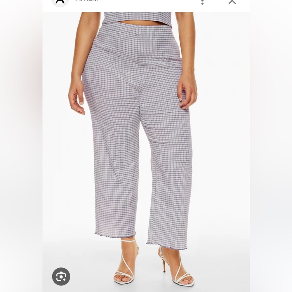 Lilac Wilfred gingham Verona Pant